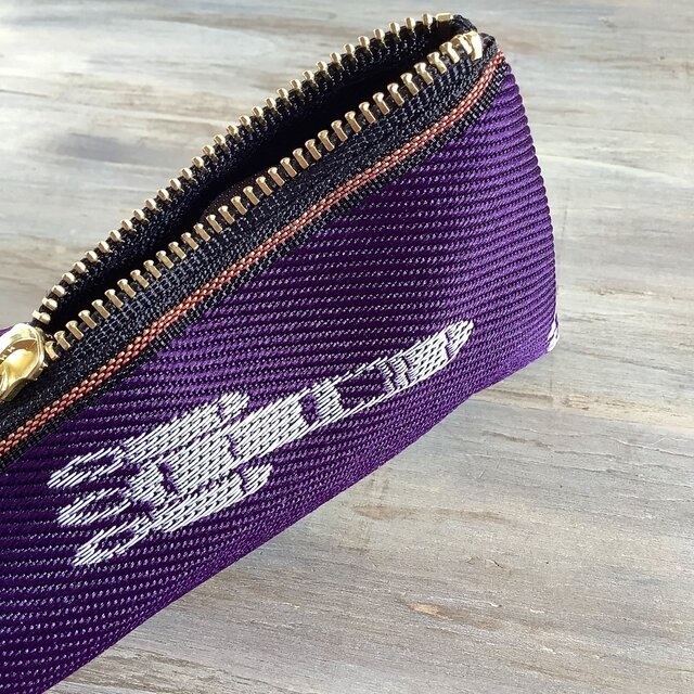 【ロケット】畳縁 テトラ型 ペンケース 宇宙 紫