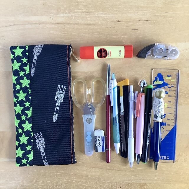 【宇宙】畳縁 マスクケース ポーチ ペンケース ロケット 宇宙飛行士 星