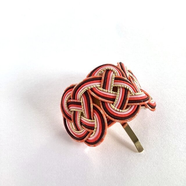 水引【あかねさす】ポニーフック 和風 カラフル 赤系