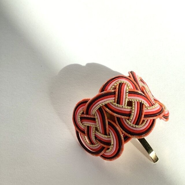 水引【あかねさす】ポニーフック 和風 カラフル 赤系