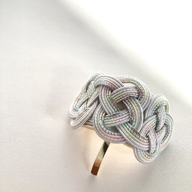 水引【マグノリア】ポニーフック 和風 カラフル 白系 レインボー ニュアンスカラー