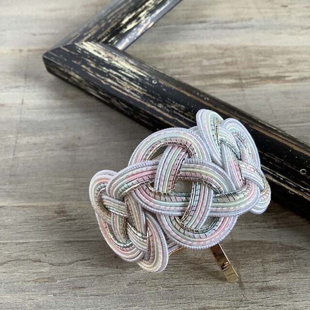 水引【マグノリア】ポニーフック 和風 カラフル 白系 レインボー ニュアンスカラー