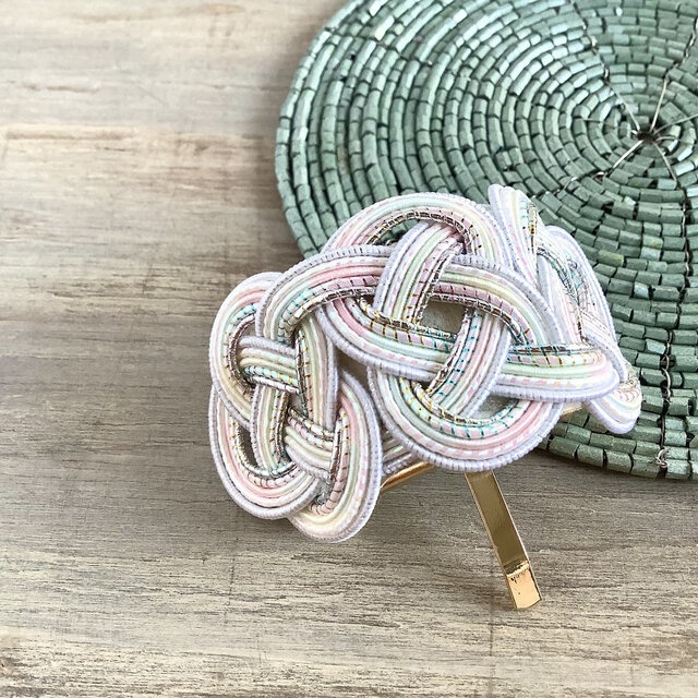 水引【マグノリア】ポニーフック 和風 カラフル 白系 レインボー ニュアンスカラー