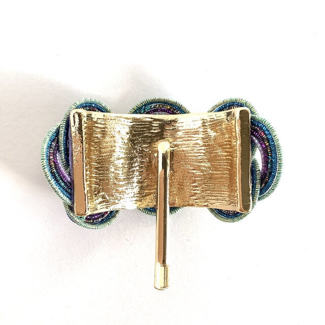 水引【銀河】ポニーフック 和風 カラフル メタリック 宇宙 ブルー 紫