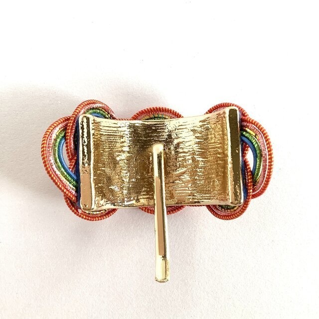 水引【ケニアの風】ポニーフック 和風 カラフル アフリカ レインボー キラキラ