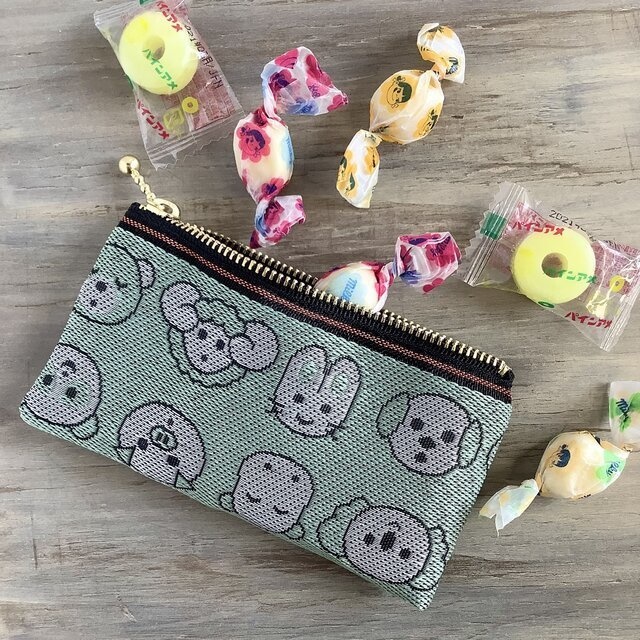 【動物園】畳縁 テトラ型 ペンケース アニマル ミント おうち時間