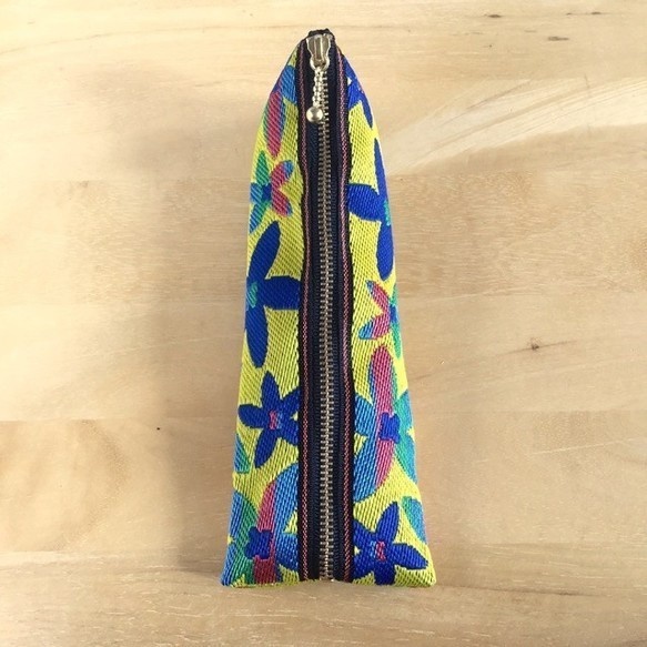 【スターフラワー】畳縁 テトラ型 ペンケース 黄色 マルチカラー おうち時間