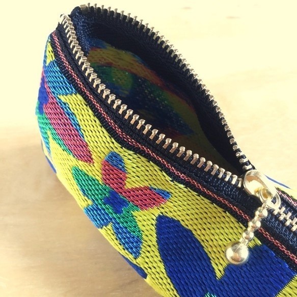 【スターフラワー】畳縁 テトラ型 ペンケース 黄色 マルチカラー おうち時間