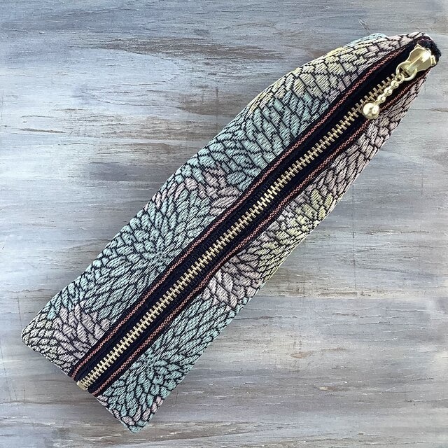 【菊】畳縁 テトラ型 ペンケース ニュアンスカラー 和風