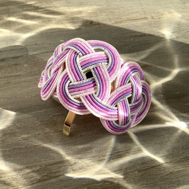 水引【桜草】ポニーフック 和風 カラフル 個性的 プリムラ ピンク ラベンダー