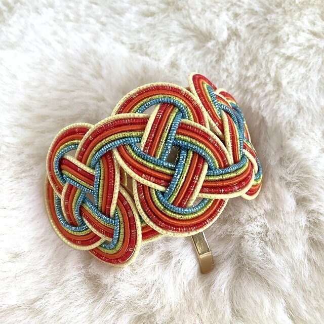 水引【カリフォルニアの光と風】ポニーフック 和風 カラフル 個性的 キラキラ