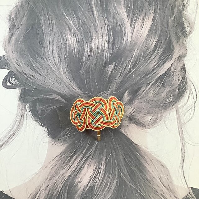 水引【カリフォルニアの光と風】ポニーフック 和風 カラフル 個性的 キラキラ