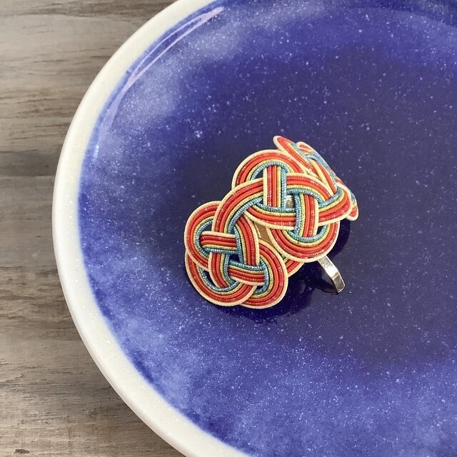 水引【カリフォルニアの光と風】ポニーフック 和風 カラフル 個性的 キラキラ