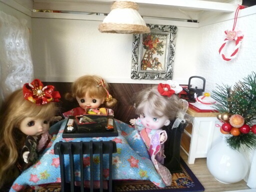 水引 ミニリース 正月飾り ミニチュア フィギア・ドールハウスに! 青銀