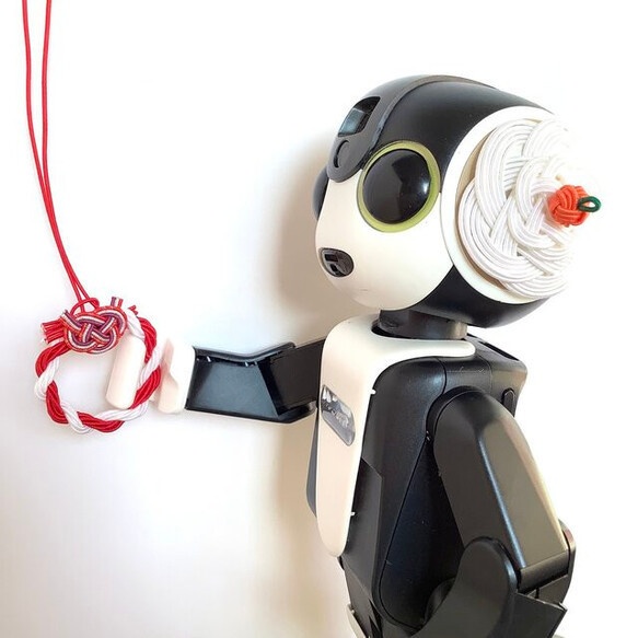 水引 ミニリース 正月飾り ミニチュア フィギア・ドールハウスに! 紅白