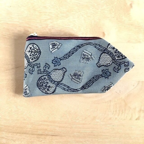 【瓢箪から駒】畳縁 テトラ型 小銭入れ 将棋 ひょうたん ミニポーチ 縁起物