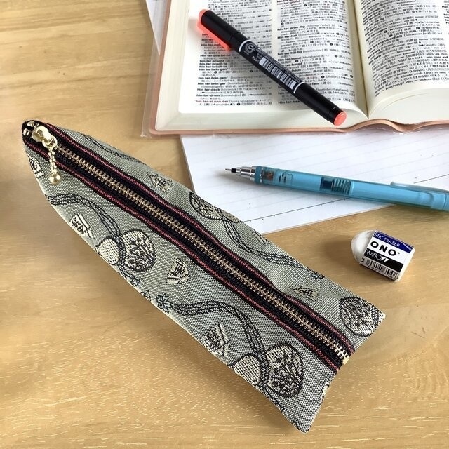 【瓢箪から駒】畳縁 ポーチ サニタリーケース 縁起物 将棋 ひょうたん グリーン