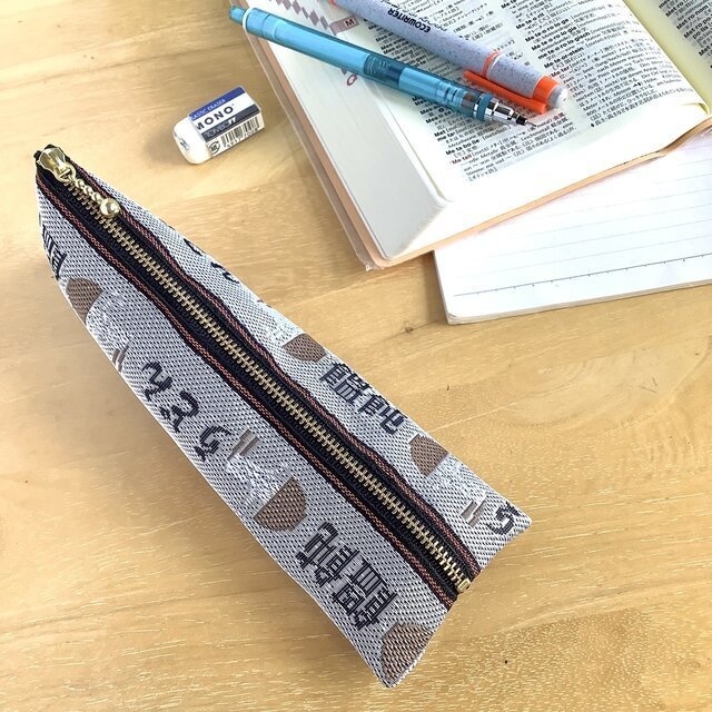 【うどん】畳縁 ぺたんこ ミニポーチ 小銭入れ カードケース 白 丼