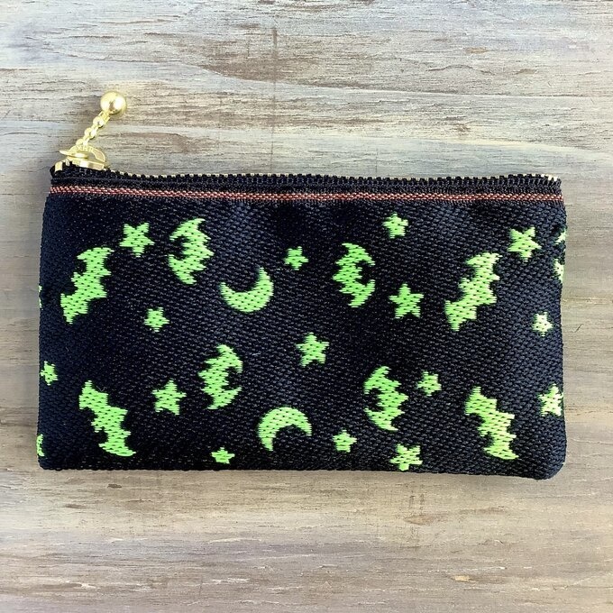 【こうもり】畳縁 ぺたんこ ミニポーチ 小銭入れ カードケース 蝙蝠 ゴスロリ ハロウィン