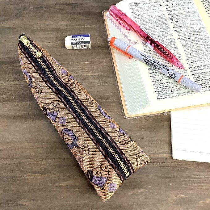 【ハロウィン】畳縁 ぺたんこ ミニポーチ カードケース 小銭入れ オレンジ かぼちゃ