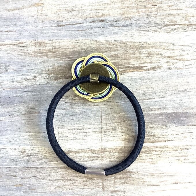 水引 ヘアゴム【ミント】薄荷色 お花