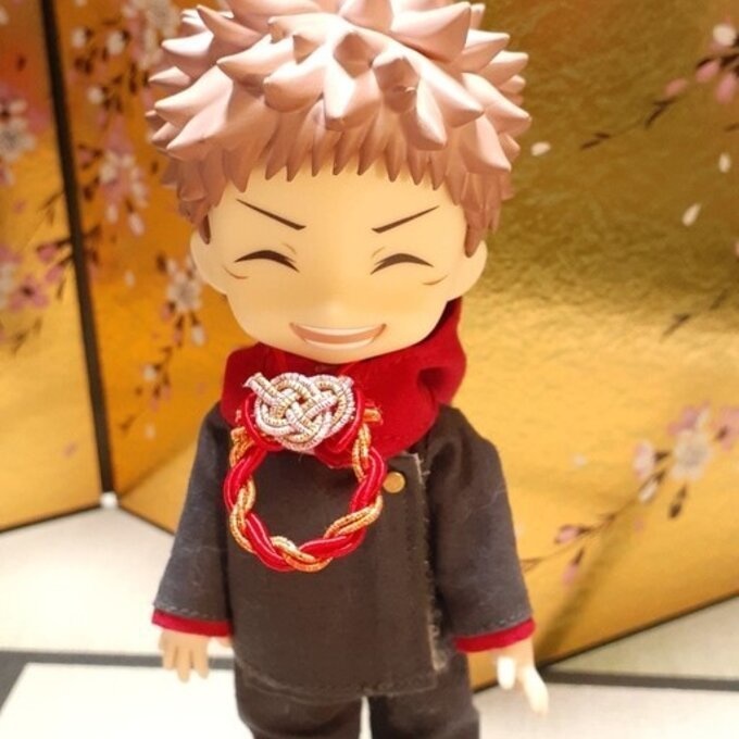 水引製 ミニミニリース 正月飾り【赤 白 金】オビツろいど シルバニア ミニチュア