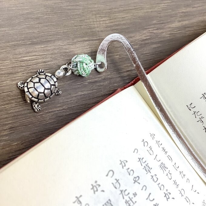御朱印帳 しおり 水引【亀】ブックマーカー 縁起物 カメ