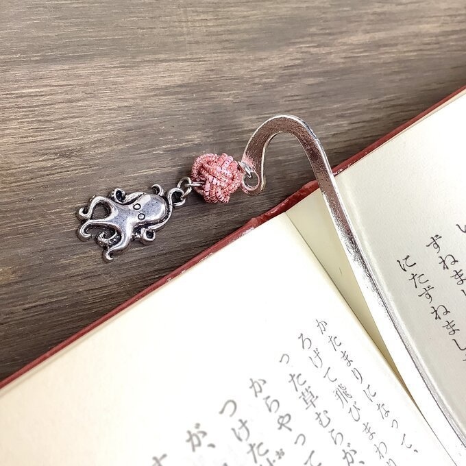御朱印帳 しおり 水引【タコ】ブックマーカー 縁起物 たこ