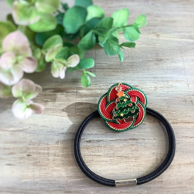 水引 ヘアゴム【クリスマスツリー】クリスマス キラキラ