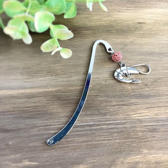 御朱印帳 しおり 水引【海老】ブックマーカー エビ 蝦 魚介