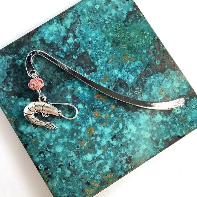 御朱印帳 しおり 水引【海老】ブックマーカー エビ 蝦 魚介