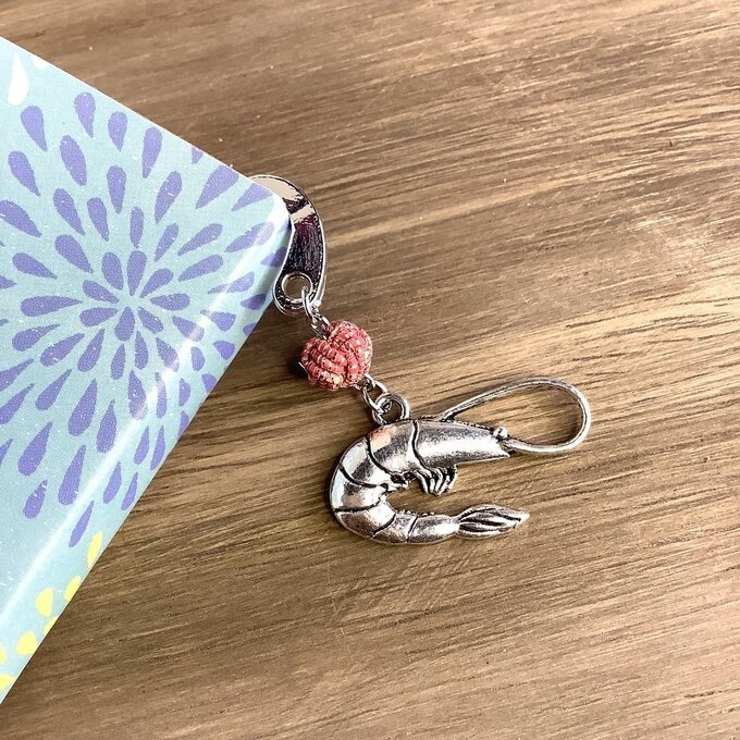 御朱印帳 しおり 水引【海老】ブックマーカー エビ 蝦 魚介