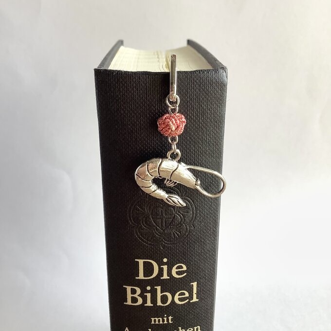 御朱印帳 しおり 水引【海老】ブックマーカー エビ 蝦 魚介