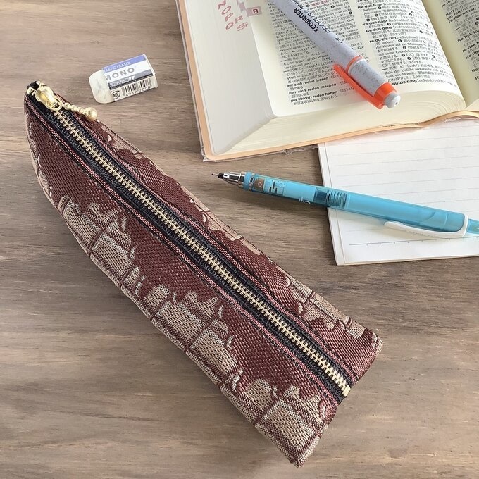 【板チョコ ミルク】畳縁 ぺたんこ ミニポーチ 小銭入れ カードケース 茶色 バレンタイン