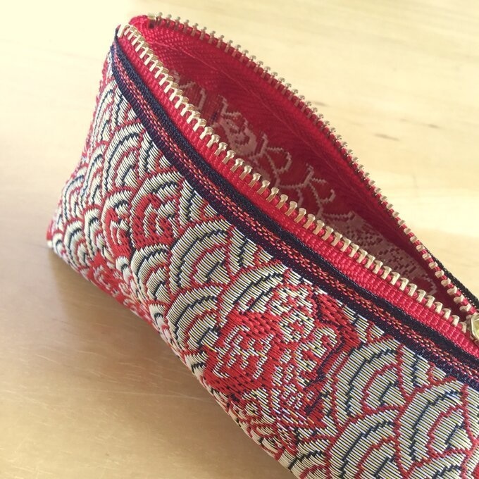 【宝船】畳縁 テトラ型 ペンケース 縁起物