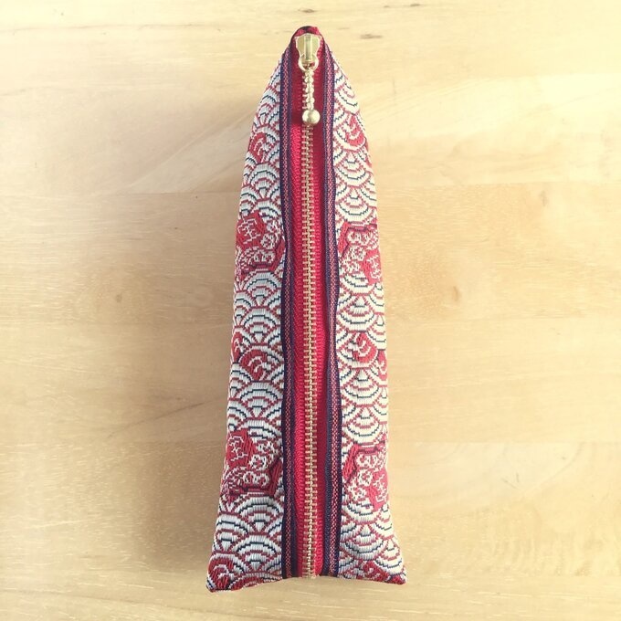 【宝船】畳縁 テトラ型 ペンケース 縁起物