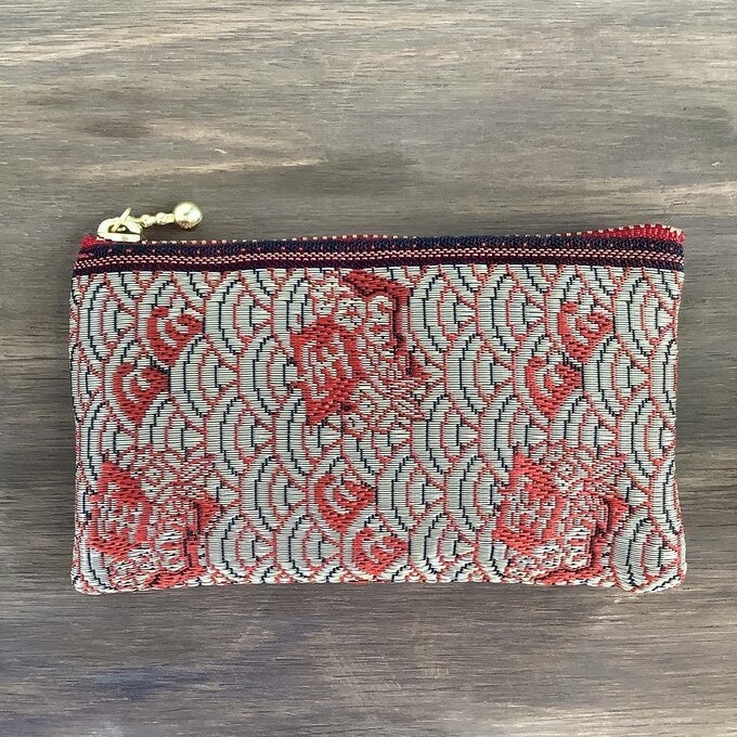 【宝船】畳縁 ぺたんこ ミニポーチ 小銭入れ カードケース 縁起物 和風