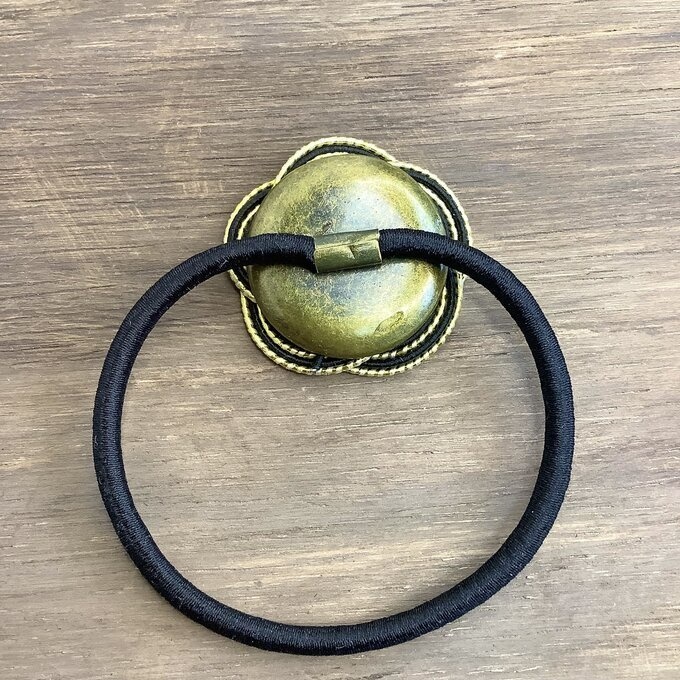 【アレカラー】水引 お花 ヘアゴム アレのアレ 虎 寅 タイガー ゴールド 黒 キラキラ 和風