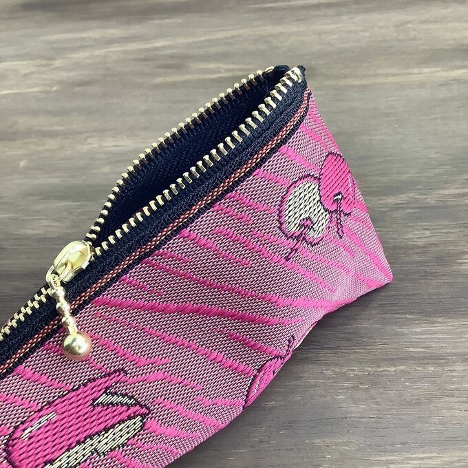 【うさぎ りんご】畳縁 テトラ型 ペンケース リンゴ 安曇野 信州 ピンク