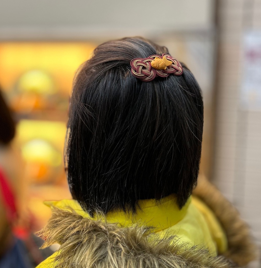 【たい焼き 抹茶】水引 バレッタ かわいい おやつ 鯛 魚 和菓子