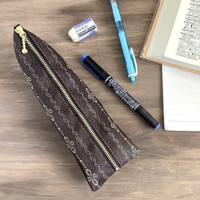 【ガトーショコラ オペラ】畳縁 ぺたんこ ミニポーチ 小銭入れ カードケース ブラウン チョコレート レトロ