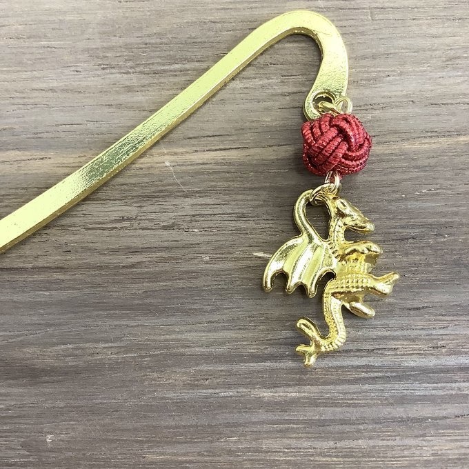 御朱印帳 しおり 水引【ドラゴン】ブックマーカー ファンタジー 竜 辰 龍