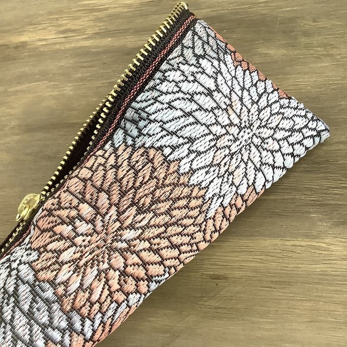 【菊】畳縁 テトラ型 ペンケース ニュアンスカラー 和風 ぼかし