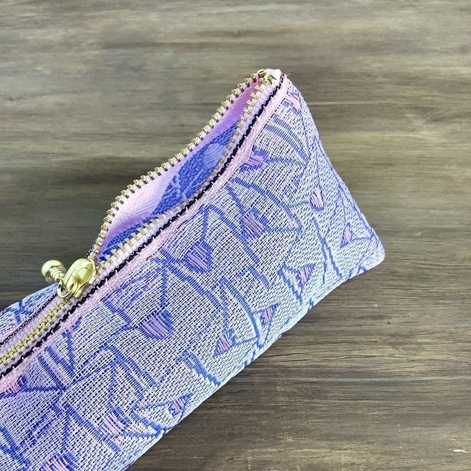 【ラブレター】畳縁 テトラ型 ペンケース 手紙 封筒 ハート ユニコーンカラー