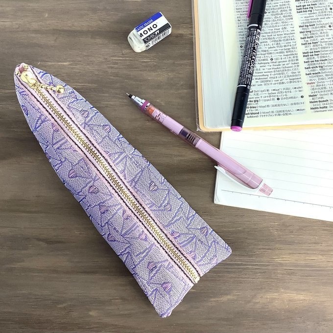 【ラブレター】畳縁 ぺたんこ ミニポーチ 小銭入れ カードケース ハート ユニコーンカラー