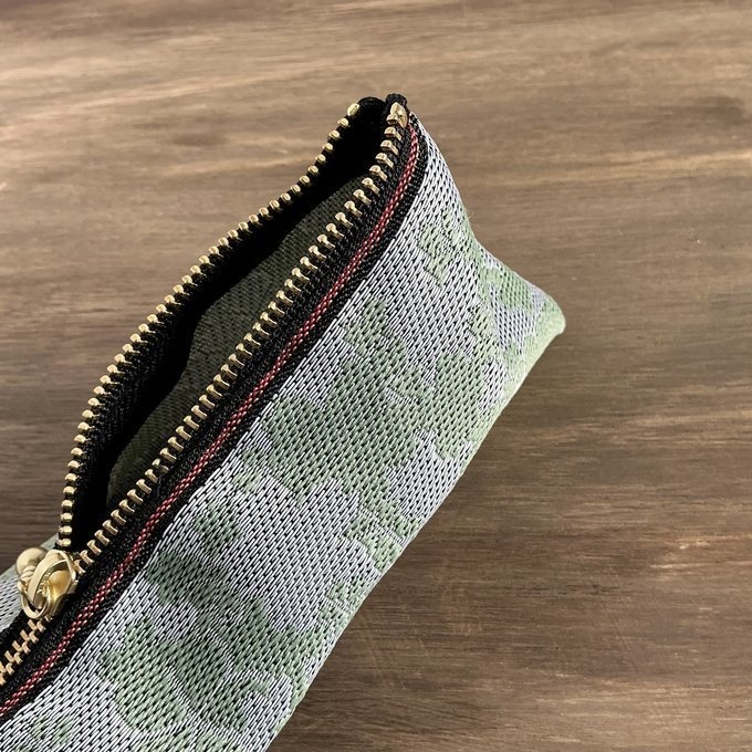 【花影】畳縁 テトラ型 ペンケース 桜 シルバー ミント 和風