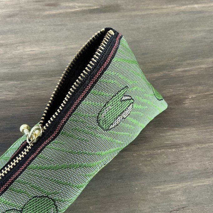 【うさぎ 青りんご】畳縁 テトラ型 ペンケース リンゴ 安曇野 信州 緑 グリーンアップル