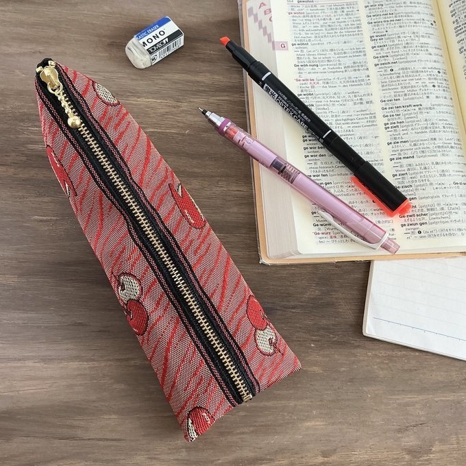 【うさぎ りんご】畳縁 ぺたんこ ミニポーチ 小銭入れ カードケース リンゴ 安曇野 信州 赤