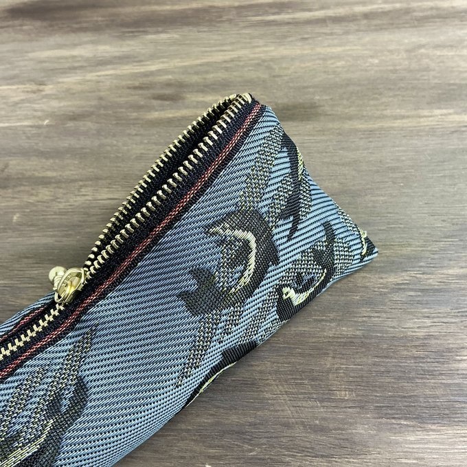 【イルカ】畳縁 テトラ型 ペンケース グレー 魚 海 いるか マリン