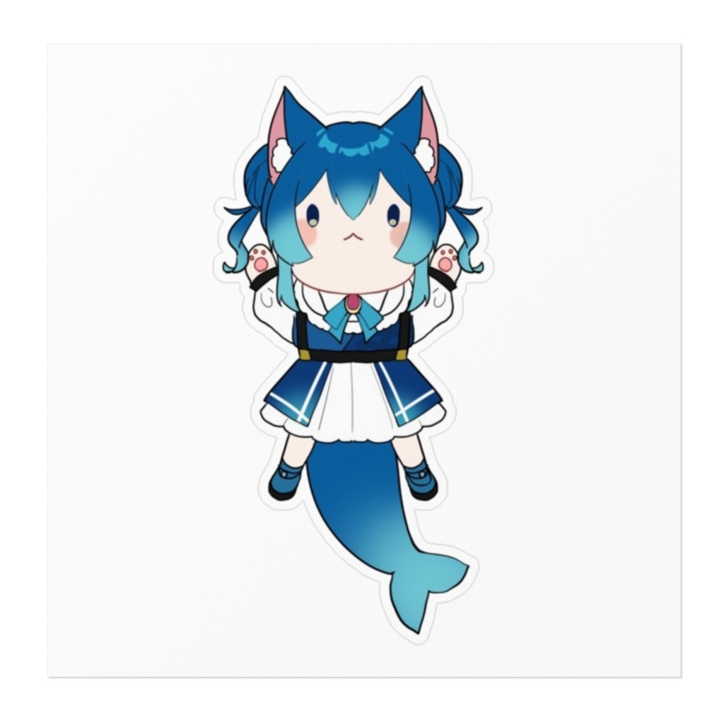 猫海葵 もちもちステッカー